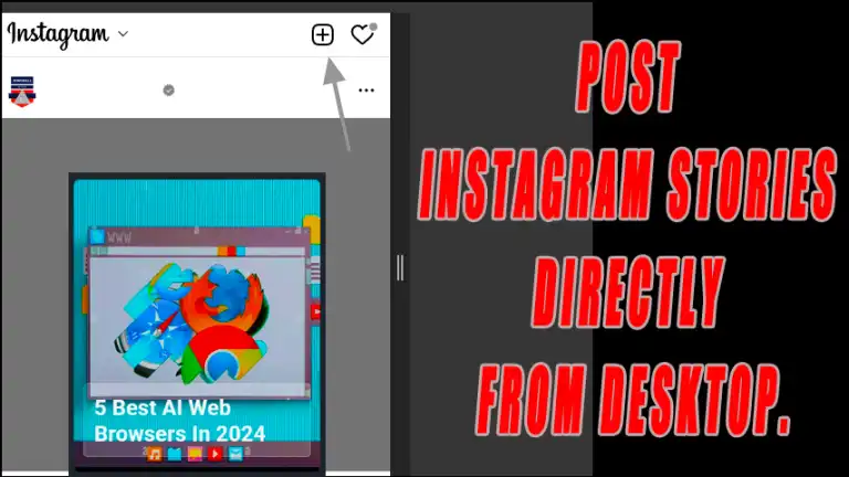 How To Upload Instagram Story From PC